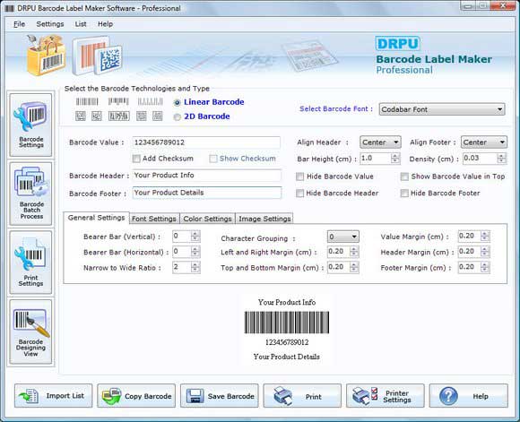Professional, freeware, barcode, label, maker, software, generate, line, ellipse, rectangle, picture, text, linear, 2D, fonts, tags, scanner, stickers, design, create, print, shape, color, creator, tool, utility, records, financial, billing, business