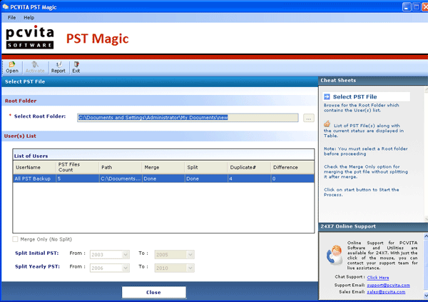 Merge Outlook Data Files 2003