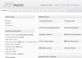 Webuzo for ZenPhoto