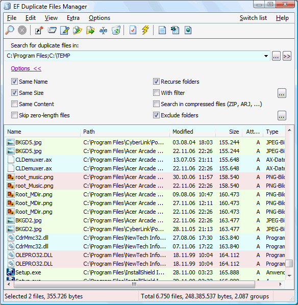 EF Duplicate Files Manager Downloader