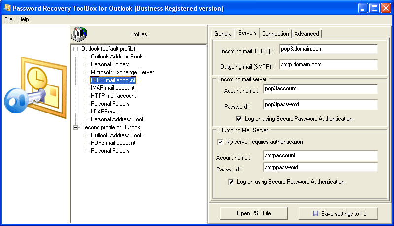 Password Recovery Toolbox for Outlook Downloader