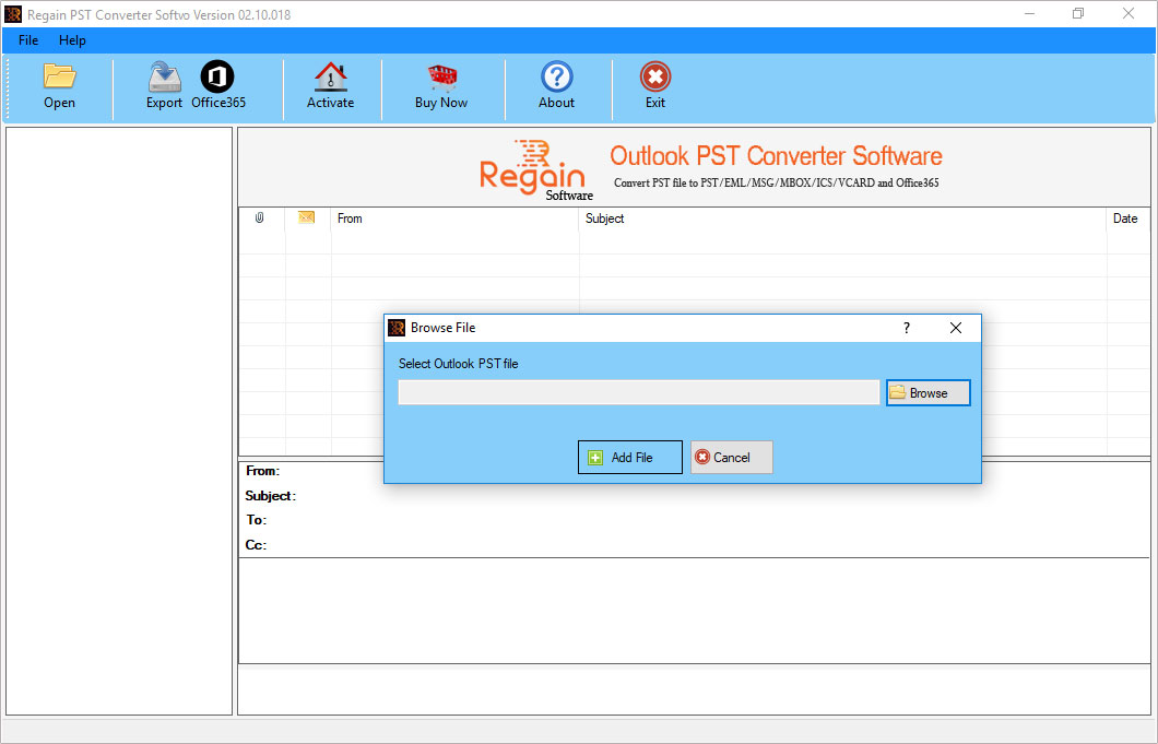 Regain Outlook PST Converter, PST converter, pst converter, pst file converter, outlook email converter, outlook converter, pst file converter tool, pst converter tool