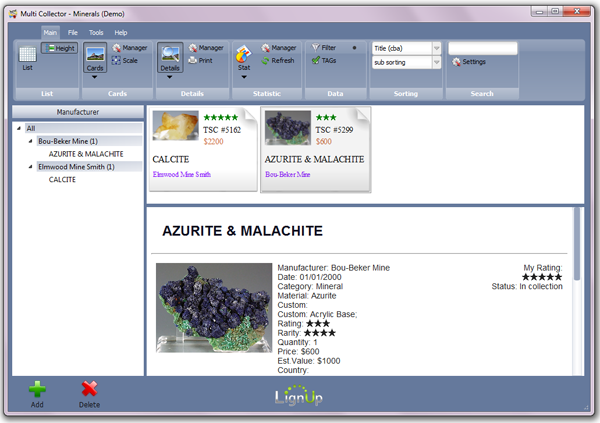 LignUp Multi Collector