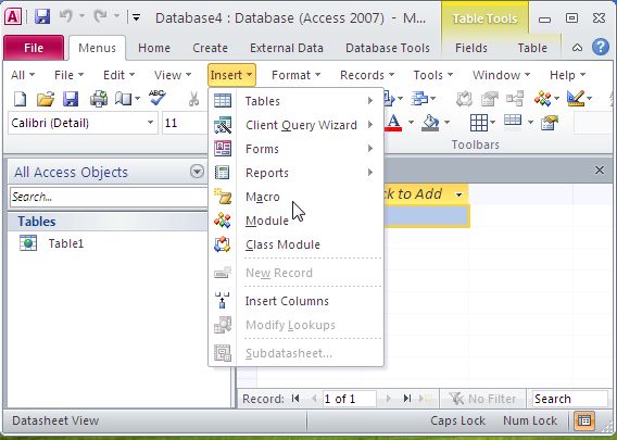 Classic Menu for Access 2010 Downloader