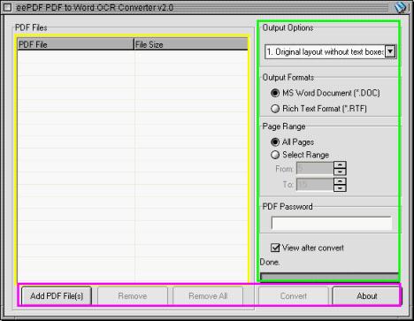 Scanned PDF to RTF OCR Converter