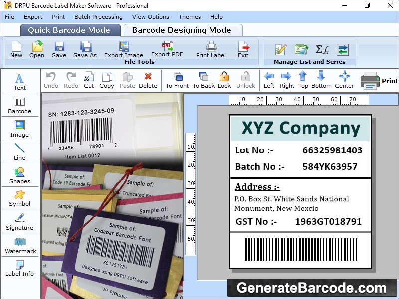 Código de barras, diseño de software, crea, activo único, etiquetas, colores, pegatinas, correos, oficina, etiquetas de banco, correos, generar, atractivo, etiqueta, etiqueta, secuencial, serie al azar, constante, imprimir cupones