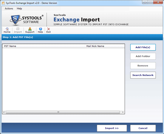 Switch PST into Exchange