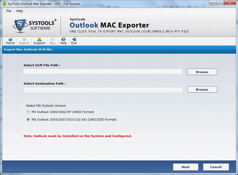 Move Outlook 2011 OLM to PST