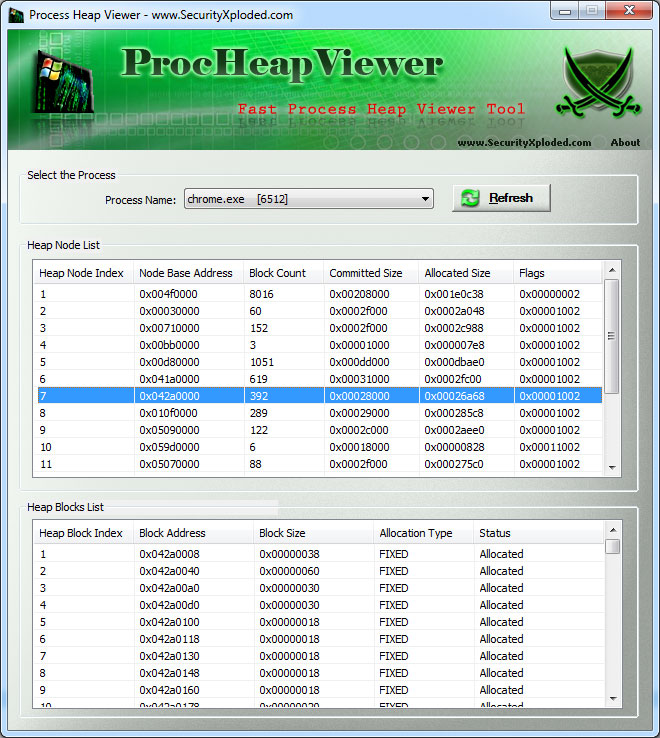 Process Heap Viewer Downloader