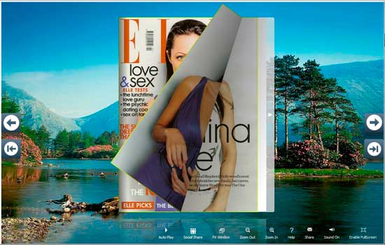 FlipBook Creator Themes Pack Calendar-Lake