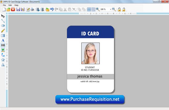 Software, application, generator, card, ID, identification, employee, student, staff, visitor, membership, professional, business, design, create, print, colorful, photo, logo, barcode, image, text, picture, shape, format, arc, ellipse, tool, utility