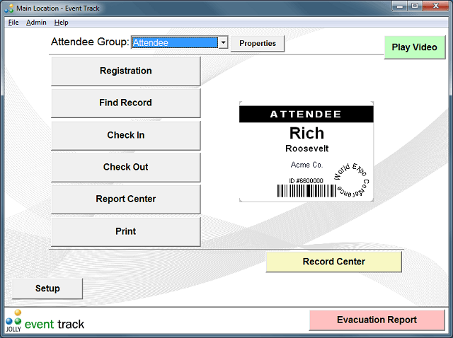 Event Track Event Management Software