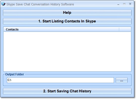 Skype Save Chat Conversation History Software