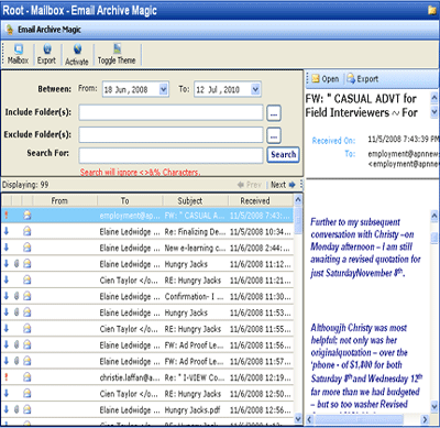 Archive Outlook PST Files 2007