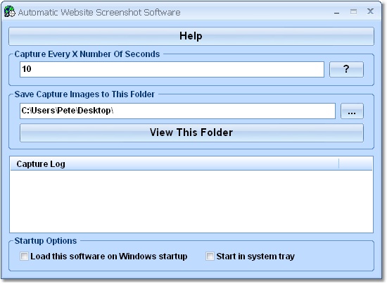 Automatic Website Screenshot Software
