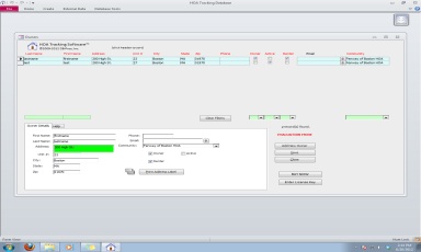 HOA Homeowners Tracking Database