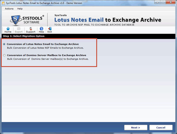 Email Conversion from Domino to Exchange