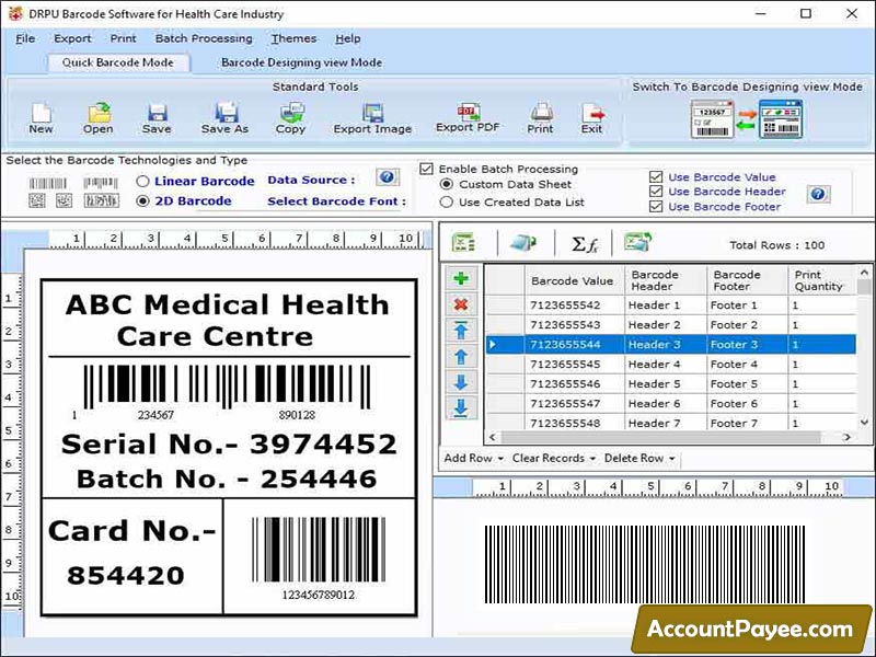 Hospital, barcode, image, software, design, creates, reliable, customized, medical, business, product, label, tags, maker, application, program, print, colorful, elegant, scan able, healthcare, pharma, industry, linear, 2d, high, resolution, stickers