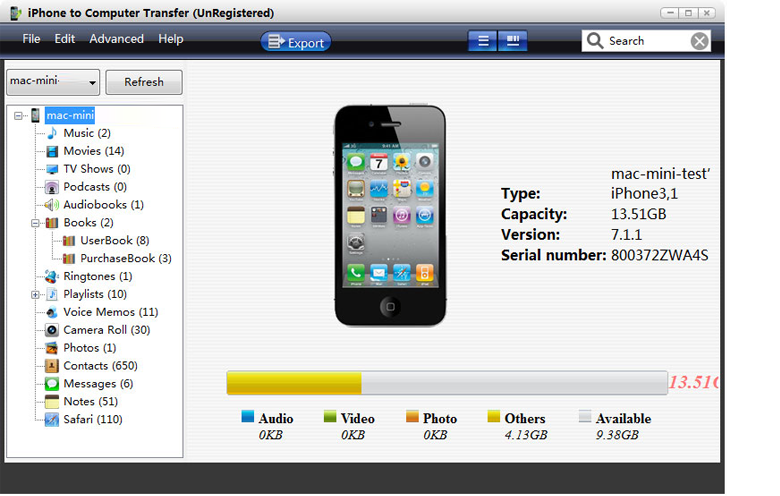 iStonsoft iPhone to Computer Transfer
