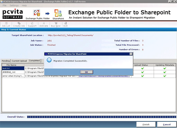 Public Folder to SharePoint Migration