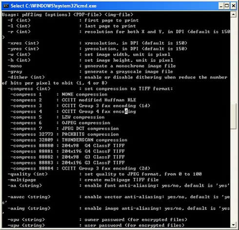PDF to PNG Command Line Converter