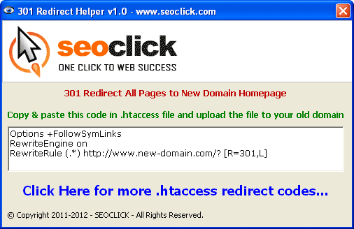 301 Redirect Helper
