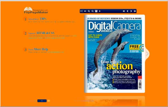 FlipBook Creator Themes Pack Classical Orange