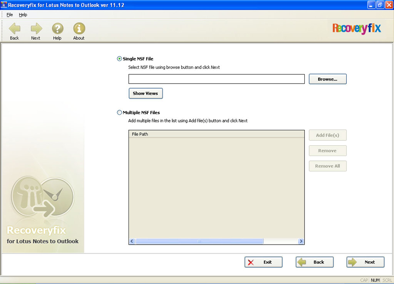 Recoveryfix for Lotus Notes to Outlook