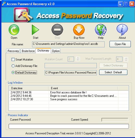 Access Database Password Breaker