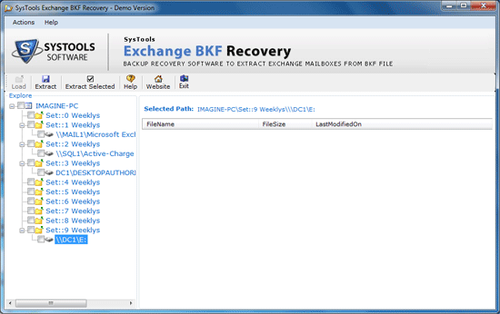 Exchange backup database file Recovery