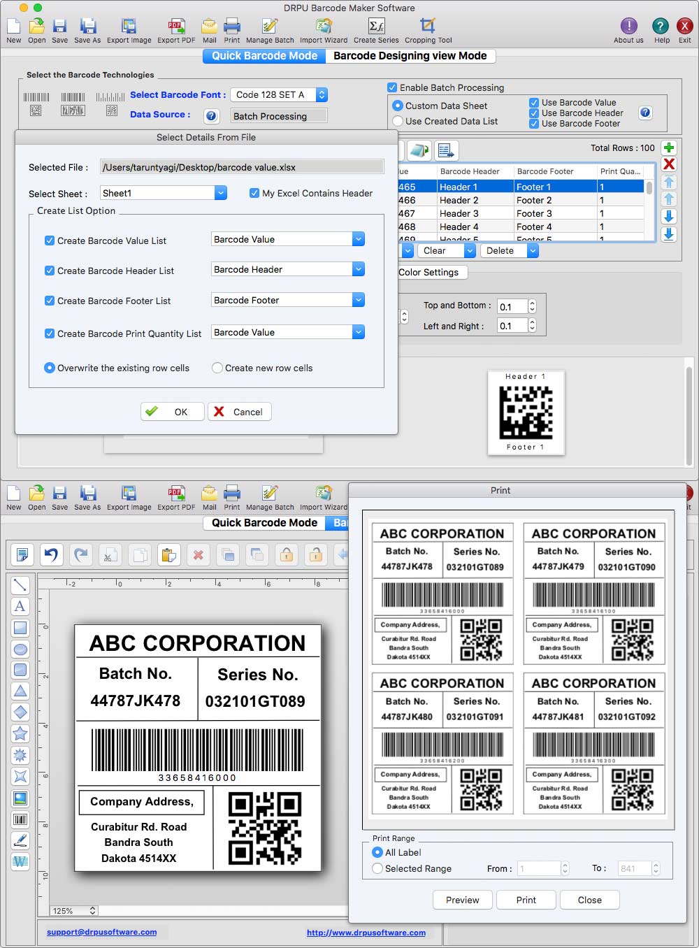 Barcode, label, designing, tool, Mac, create, builds, design, high, resolution, colorful, tags, stickers, coupons, industry, companies, organization, linear, dimensional, font, shape, style, caption, object, line, pen, pencil, arc, rectangle