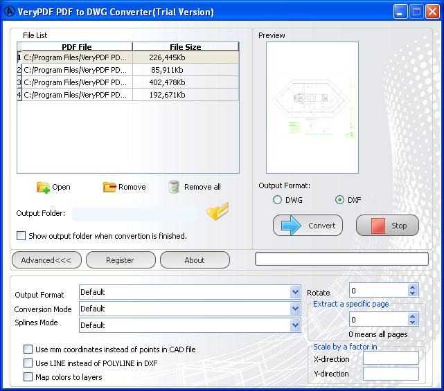 PDF to DXF Converter