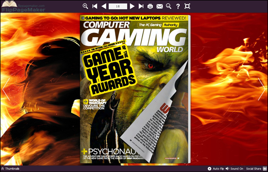 FlipBook Themes Neat: Fire