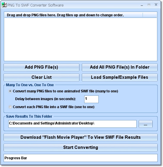 PNG To SWF Converter Software