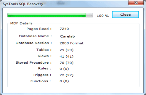 SQL 2000 Database Suspect Recovery