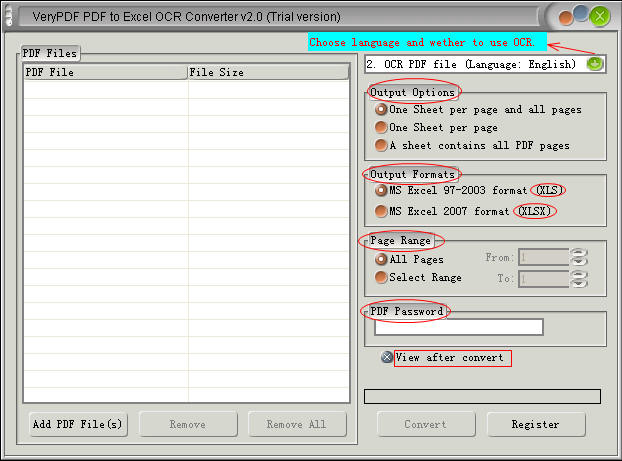 VeryPDF PDF to Excel OCR Converter