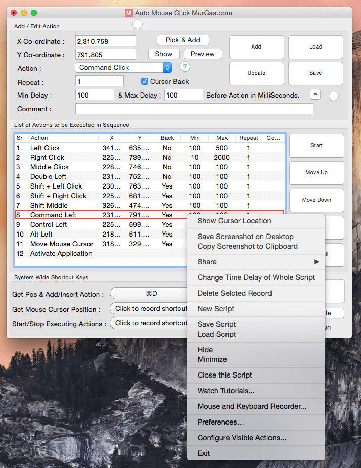 Mac MurGaa Auto Mouse Click