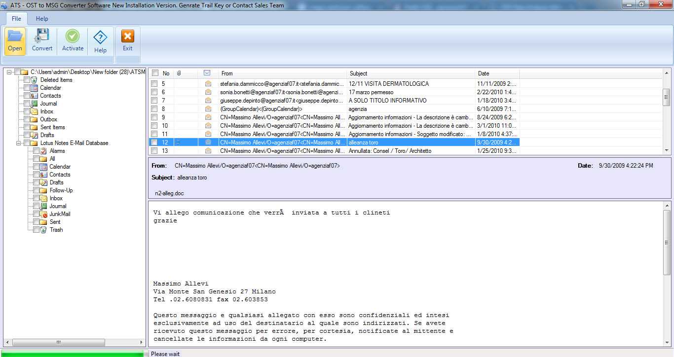 ost to msg, ost to msg converter,  ost to msg conversion, convert ost to msg, export ost to msg