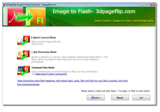 Free 3DPageFlip Image to Flash