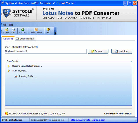 >How to convert lotus notes to PDF