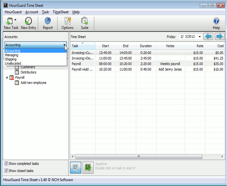 HourGuard Free Timesheet Software