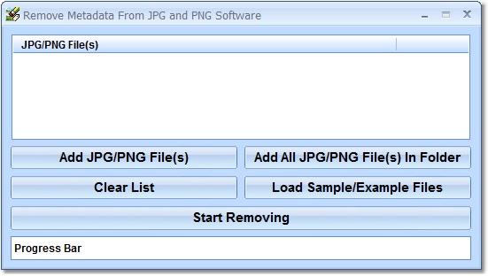 Remove Metadata From JPG and PNG Software