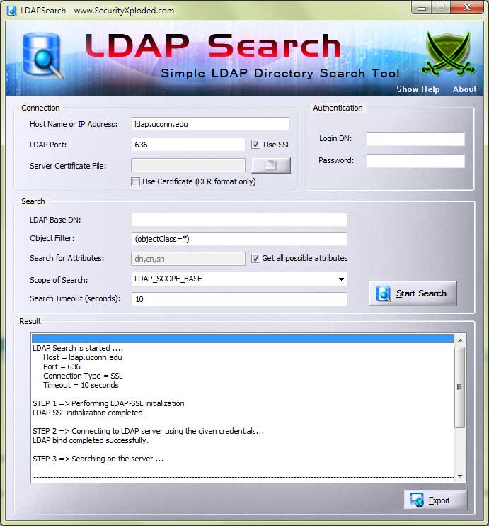 LDAP Search Tool