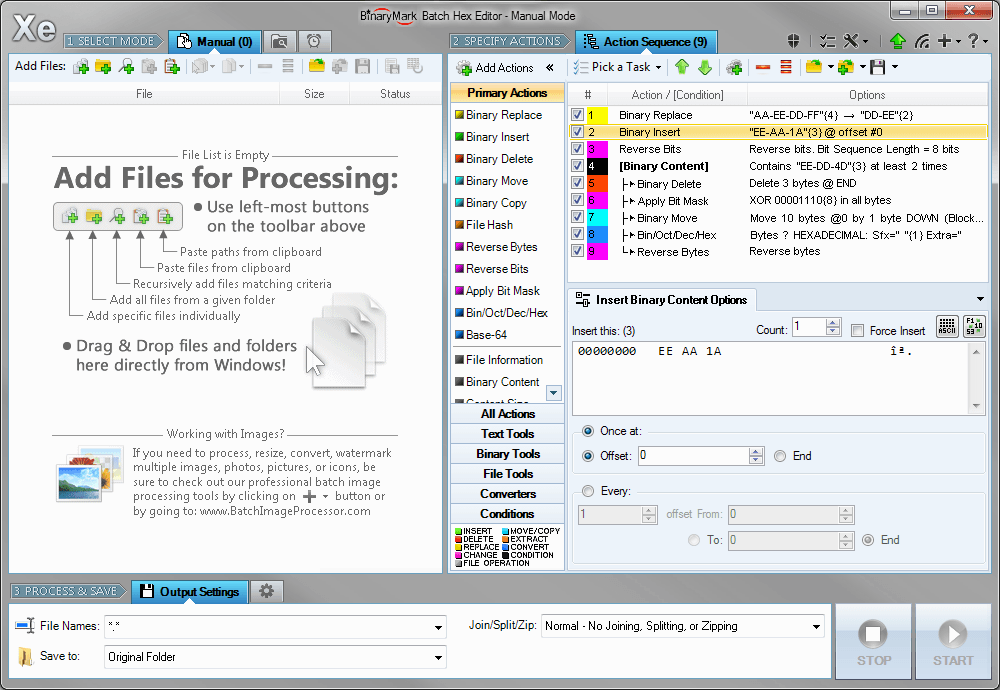 Batch Hex Editor