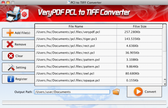 VeryPDF PCL to TIFF Converter for Mac