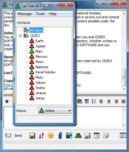 LAN Talk messenger