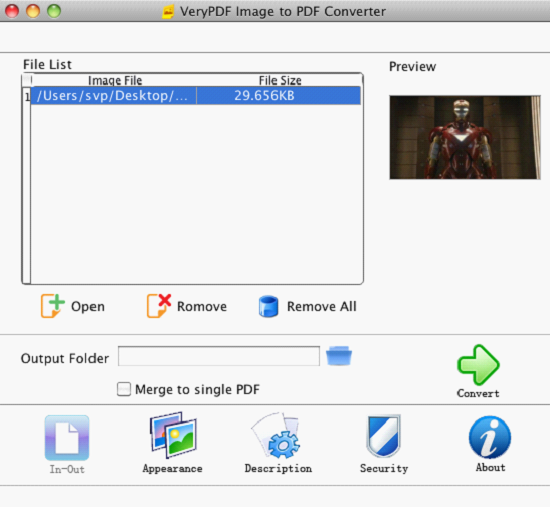VeryPDF Image to PDF Converter for Mac