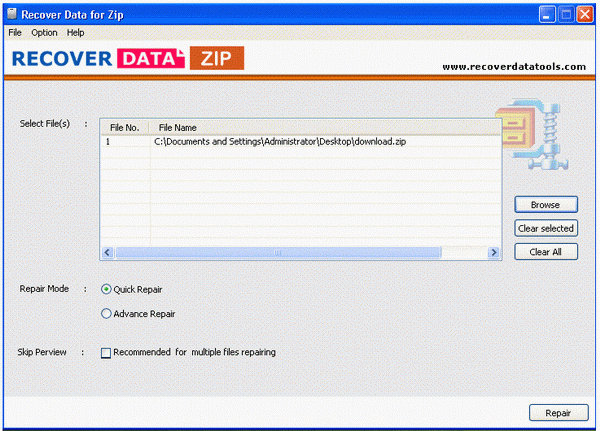 Download Zip Recovery Tool