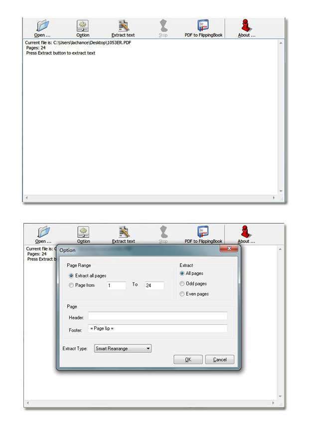 Flash Flipping Free PDF to Text