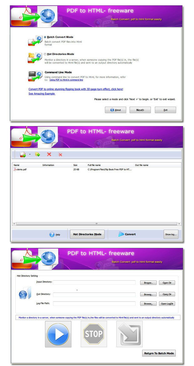 Flash Flipping Free PDF to HTML
